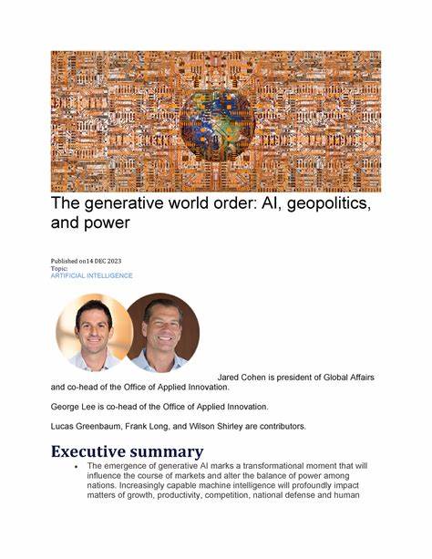 The generative world order: AI, geopolitics, and power - goldmansachs.com