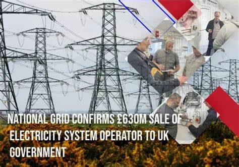 National Grid agrees sale of Electricity System Operator to government - Yahoo Finance UK