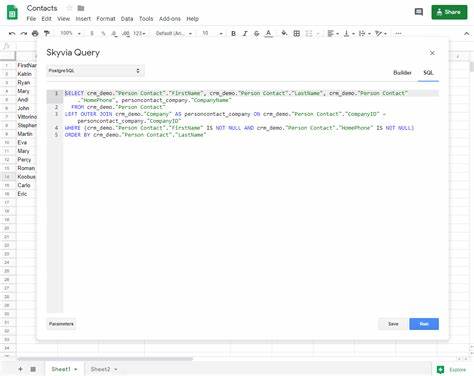 Query Google Sheets with SQL