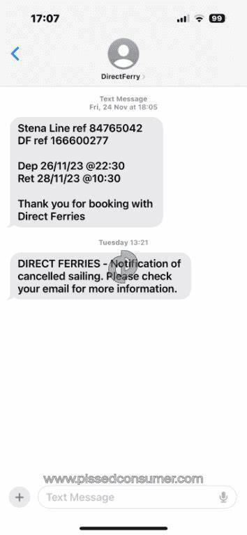 Direct Ferries - Can I get a Refund? - MoneySavingExpert Forum