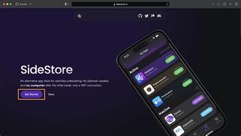 SideStore is an iOS application that allows you to sideload apps