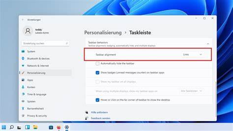 Hilfe zu Taskleisteneinstellungen in Windows - Microsoft Community