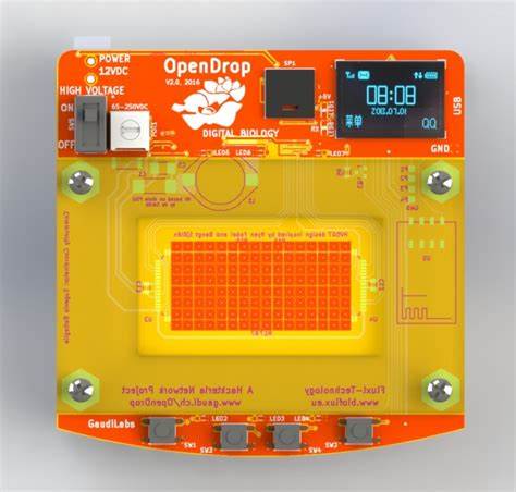 OpenDrop – electro-wetting technology to control small droplets of liquids