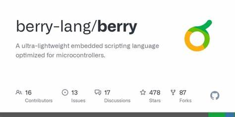 Berry Script: lightweight embedded scripting language for microcontrollers