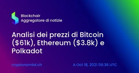 Analisi della quotazione di Bitcoin, Ethereum, Algorand - The Cryptonomist