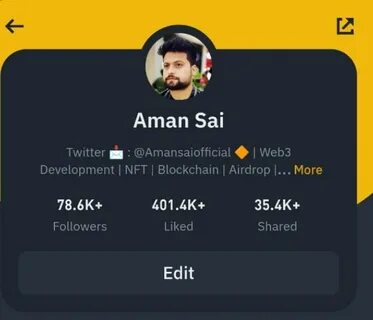 Aman Sai(@Amansaiofficial)'s insights - Binance
