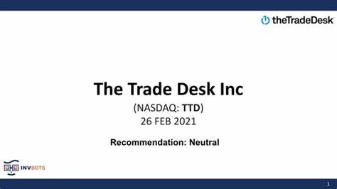 Trade Desk (TTD) Drops 11.9% on PT, Rating Downgrade