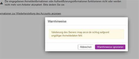 kostenloser Arcor-EMail-Account funktioniert nicht... - Vodafone Community