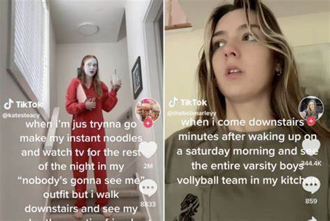 ‘What are you doing in my house?’: The TikTok trend about life’s most relatable (and awkward) moments - Yahoo Life