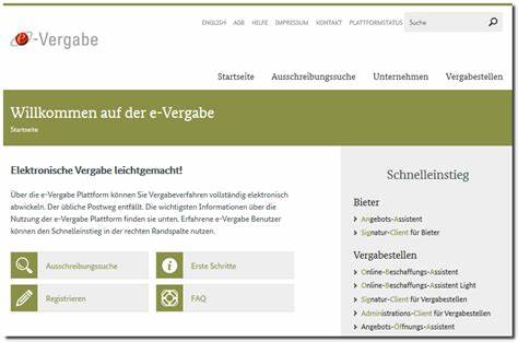e-Vergabe - Startseite