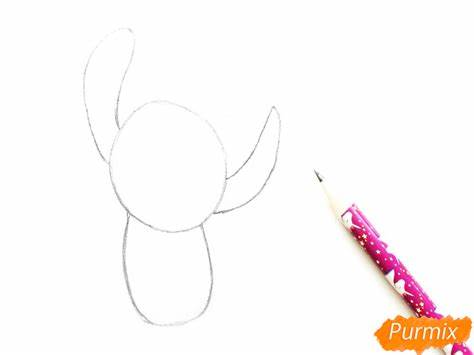 Как нарисовать Стича поэтапно 6 уроков