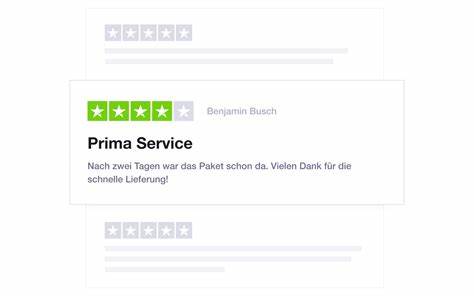 Unsere Trustpilot-Bewertung 4.5 von 5