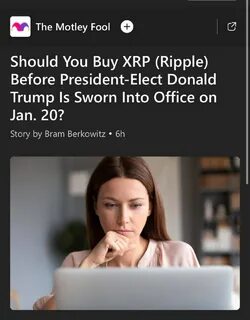 Should You Buy XRP (Ripple) Before President-Elect Donald Trump Is Sworn Into Office on Jan. 20? - AOL