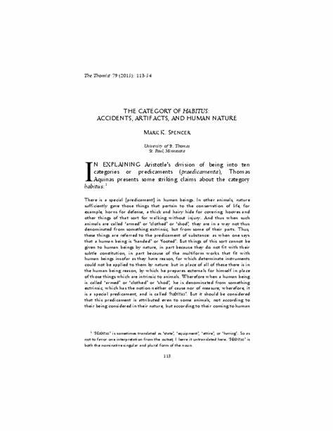 The Category of Habitus (2015)