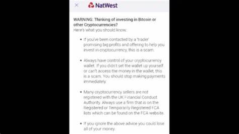 NatWest launches 'urgent' cryptocurrency scam alert