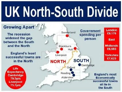 North-south divide in NHS waiting times