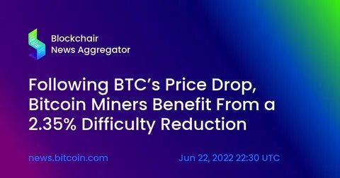 Bitcoin Mining Difficulty Drops As Miners Downsize Operations Due To High Energy Costs