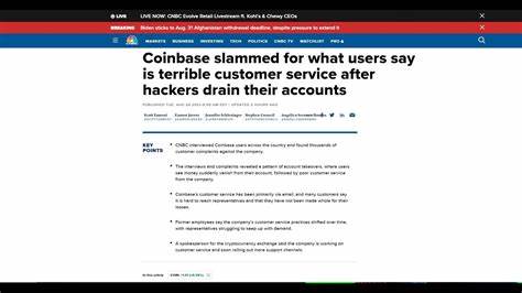 Coinbase slammed for what users say is terrible customer service after hackers drain their accounts - CNBC