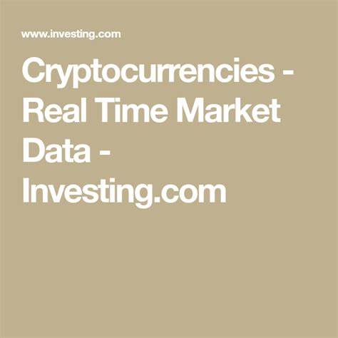 Cryptocurrencies - Real Time Market Data - Investing.com South Africa