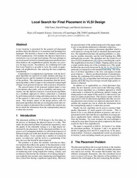 Show HN: An Implementation of Local Search for Final Placement in VLSI Design