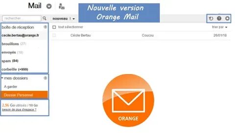 Mail Orange : boite mail, adresse mail, compte messagerie webmail