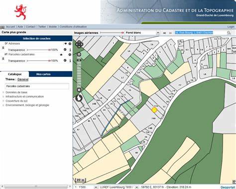 Parcelles cadastrales - Géoportail