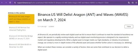 Binance to Delist Five Altcoins Following Routine Review - TOKENPOST