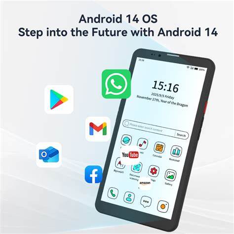 Android 14 smartphone offers 6.13-inch E-Ink color display, 5G