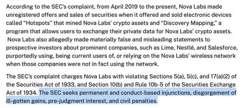 U.S. SEC drops unregistered securities case against Helium developer Nova Labs