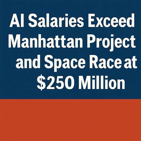 At $250M, top AI salaries dwarf the Manhattan Project and the Space Race