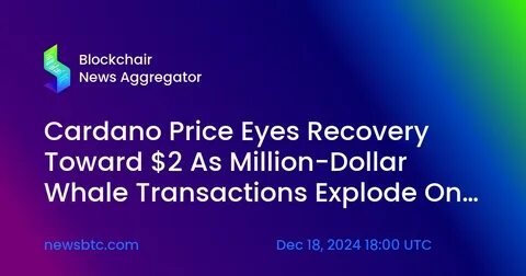 Cardano Price Eyes Recovery Toward $2 As Million-Dollar Whale Transactions Explode On The Network - NewsBTC