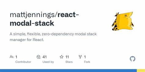 Headless, zero dep. modal stack manager for React