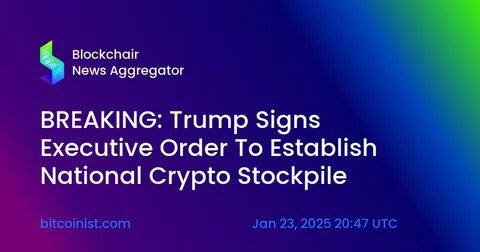 Trump signs executive order establishing crypto working group - The Hill