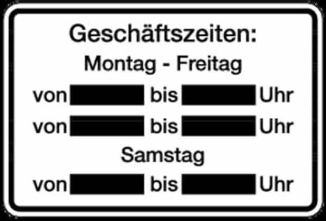 Von Montag bis Freitag ab 0 Uhr