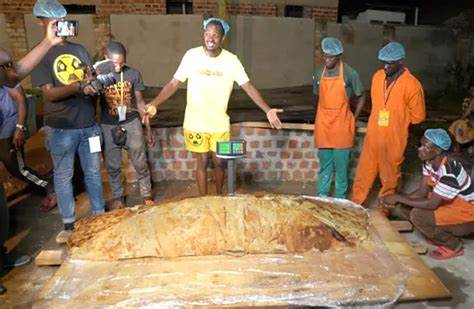Ugandan rolex weighing 200kg breaks world record