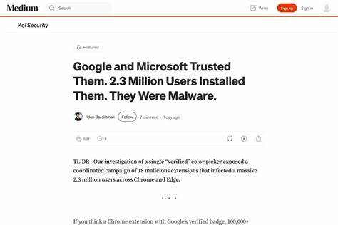 Google and Microsoft Trusted Them. 2.3M Users Installed Them. They Were Malware