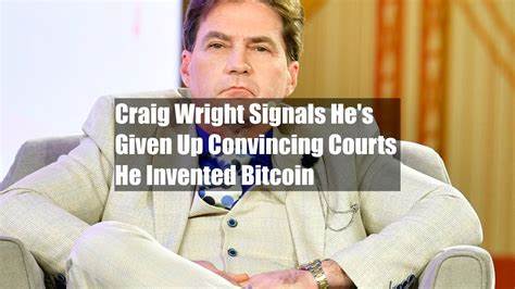 Craig Wright Signals He's Given Up Convincing Courts He Invented Bitcoin - Yahoo Finance
