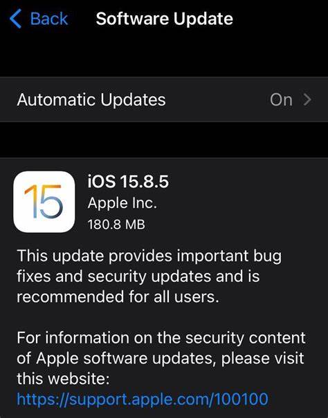 Apple releases iOS 15.8.5 security update for 10-year old iPhone 6s