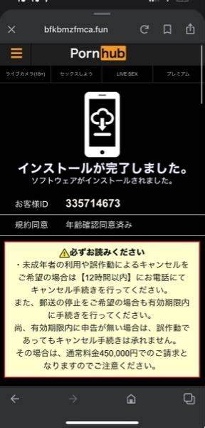Pornhubというサイトで18歳以上ですのボタンを押してしまい、イン... - Yahoo!知恵袋