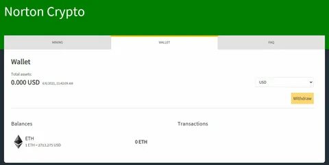 Hands on with Norton antivirus Ethereum mining: The good and the bad - BleepingComputer