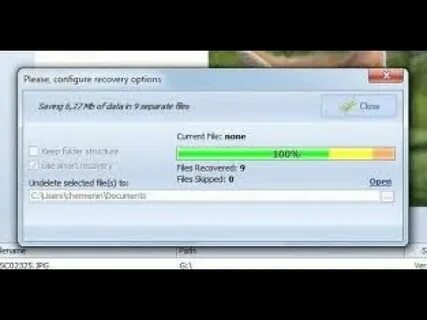 Recovering Files Through Screenshots