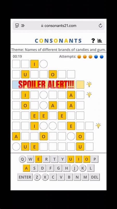 Daily word puzzle – Guess the consonants of a word to reveal the full word