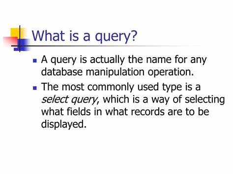What does QUERY mean? - Definitions.net