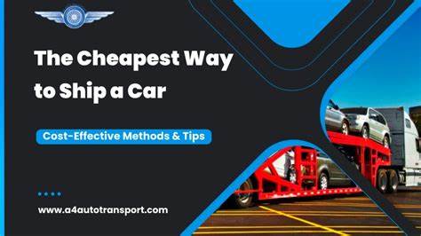 Cheapest Way To Ship a Car