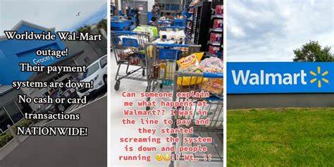 America, something's up" Walmart shoppers mystified by widespread outages
