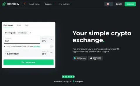 Cryptocurrency Exchange - Crypto & Altcoin Swap Platform with Lowest Fees - Changelly