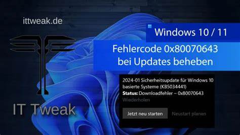 Windows 10: Fehler 0x80070643 beheben - so geht's - CHIP