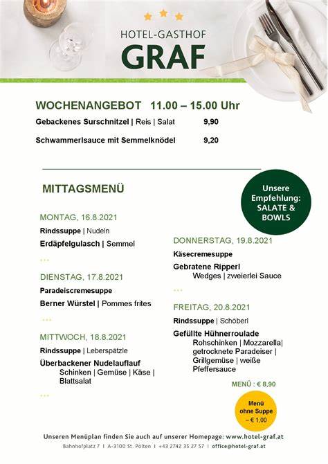 Tisch Reservieren - Hotel-Gasthof Graf