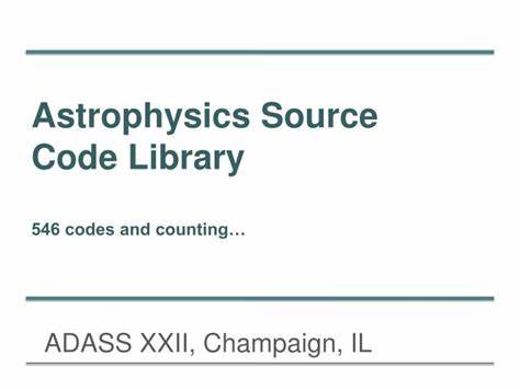 Astrophysics Source Code Library