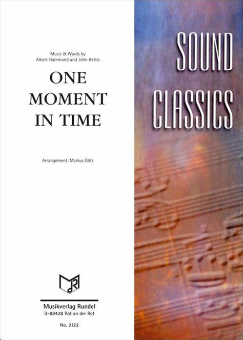 One Moment in Time - MVSR2122 | Noten